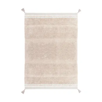 Covor roz deschis lavabil/tesut manual din bumbac 90x130 cm Bloom Rose - Lorena Canals imagine