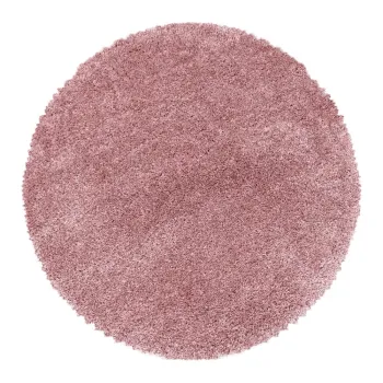 Covor roz rotund o 120 cm Fluffy - Ayyildiz Carpets imagine
