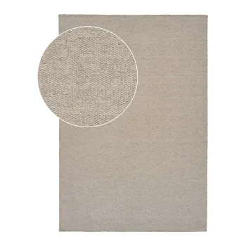 Covor taupe din amestesc de lana 160x230 cm Nila - House Nordic imagine
