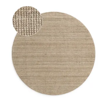 Covor taupe rotund din iuta o 200 cm Boucle Jaipur - Hanse Home imagine