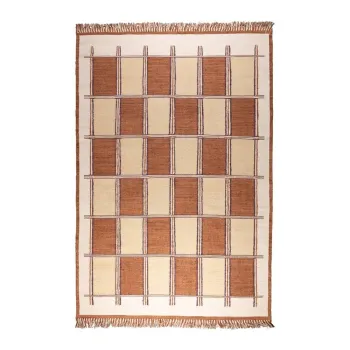 Covor teracota din bumbac 160x230 cm Gambit - Dutchbone imagine