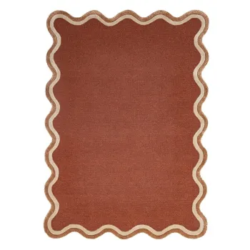 Covor teracota tesut manual din amestesc de lana 120x170 cm Rivo Wool - Flair Rugs imagine
