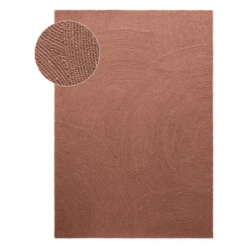 Covor teracota tesut manual din lana 120x180 cm Calmio - Hanse Home imagine