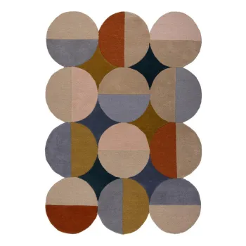 Covor tesut manual din lana 160x230 cm Mia Ellipse - Flair Rugs imagine