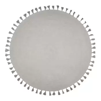 Covor tesut manual Nattiot Josephine, ? 140 cm, gri imagine