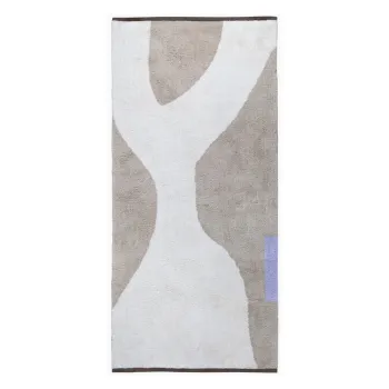 Covor tip traversa alb/bej lavabil din bumbac 70x150 cm Figura - Mette Ditmer Denmark imagine