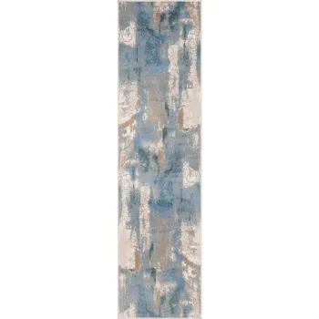 Covor tip traversa albastru deschis 80x300 cm Sensi Zashi - FD imagine