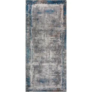 Covor tip traversa albastru lavabil 60x150 cm Abstract Colors Blue - Vitaus imagine