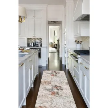 Covor tip traversa bej lavabil 58x240 cm Vintage Garden - Oyo Concept imagine