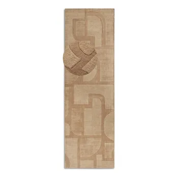 Covor tip traversa bej tesut manual din lana 80x250 cm Alexis - Villeroy&Boch imagine