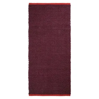 Covor tip traversa burgundy din iuta 70x150 cm Notes - Mette Ditmer Denmark imagine