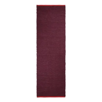 Covor tip traversa burgundy din iuta 80x245 cm Notes - Mette Ditmer Denmark imagine