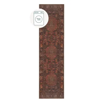 Covor tip traversa burgundy lavabil 60x230 cm Nico Global - Flair Rugs imagine