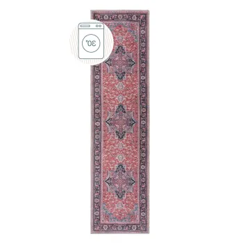 Covor tip traversa burgundy lavabil din amestec de fibre reciclate 60x230 cm Windsor - Flair Rugs imagine