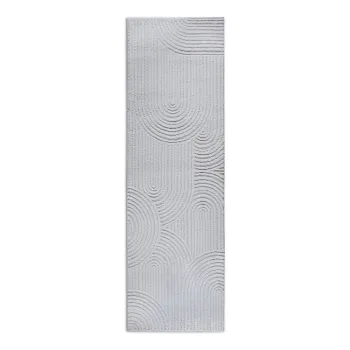 Covor tip traversa crem 80x240 cm Chappe Cream White - Elle Decoration imagine