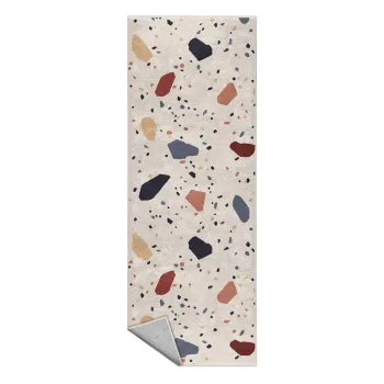 Covor tip traversa crem lavabil 80x200 cm Cracked Terrazzo - Mila Home imagine