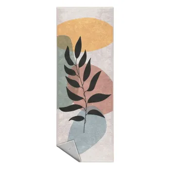 Covor tip traversa crem lavabil 80x200 cm Illustrated Autumn - Mila Home imagine