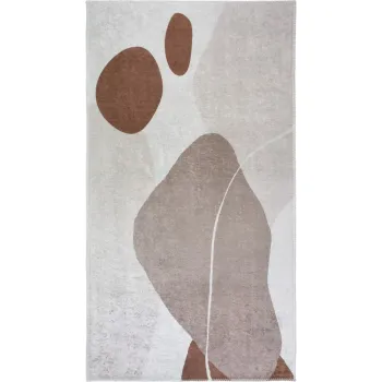 Covor tip traversa crem lavabil 80x200 cm Sandy Rocks - Vitaus imagine