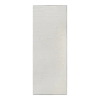 Covor tip traversa crem tesut manual din amestesc de lana 80x200 cm Pradesh Natural White - Elle Decoration imagine