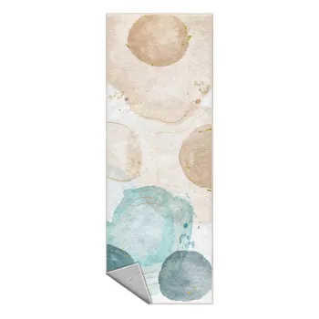 Covor tip traversa crem/turcoaz lavabil 80x200 cm Puddle - Mila Home imagine