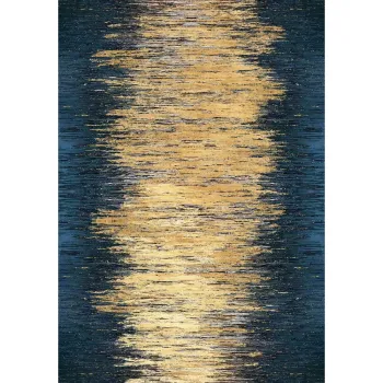 Covor tip traversa galben/albastru inchis lavabil 80x200 cm Goldie - Vitaus imagine