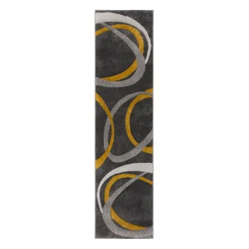 Covor tip traversa galben ocru/gri 60x230 cm Elude Orb - Flair Rugs imagine