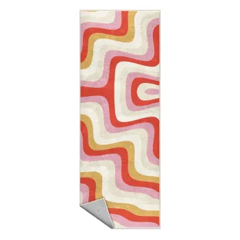 Covor tip traversa galben-roz lavabil 60x230 cm Creamy Raspberry Swirl - Mila Home imagine