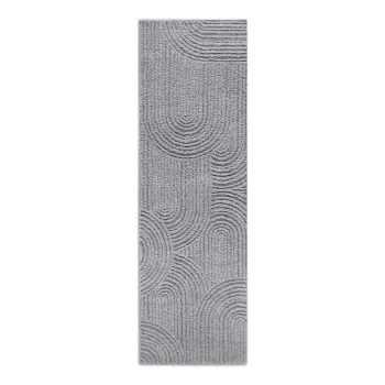 Covor tip traversa gri 80x240 cm Chappe Light Grey - Elle Decoration imagine