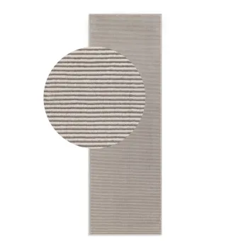 Covor tip traversa gri/crem 80x240 cm Perles Dolomite - Elle Decoration imagine