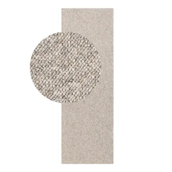Covor tip traversa gri/crem lavabil 80x240 cm Rocco Dark Cream - Elle Decoration imagine