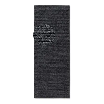 Covor tip traversa gri inchis tesut manual din lana 80x200 cm Francois - Villeroy&Boch imagine