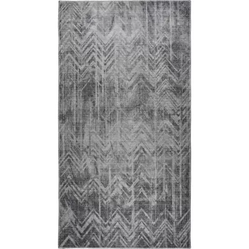 Covor tip traversa gri lavabil 200x80 cm - Vitaus imagine