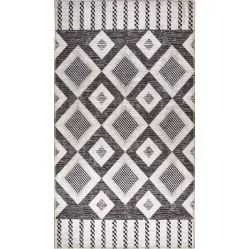 Covor tip traversa gri lavabil 200x80 cm - Vitaus imagine