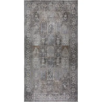 Covor tip traversa gri lavabil 80x200 cm Vintage Orient - Vitaus imagine