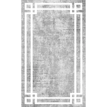 Covor tip traversa gri lavabil 80x300 cm Mano - Vitaus imagine