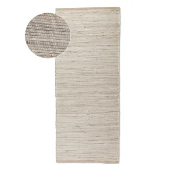 Covor tip traversa in culoare naturala deschisa reversibil/tesut manual din amestec de iuta 80x200 cm Dhaka - Hanse Home imagine