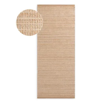 Covor tip traversa in culoare naturala reversibil/tesut manual din amestec de iuta 80x300 cm Birka - Villeroy&Boch imagine