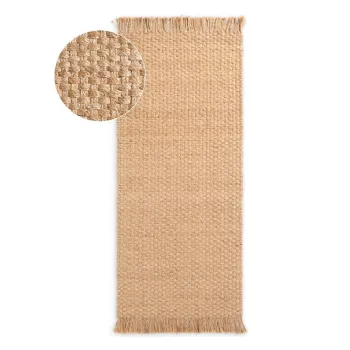 Covor tip traversa in culoare naturala reversibil/tesut manual din iuta 80x300 cm Fjord - Hanse Home imagine
