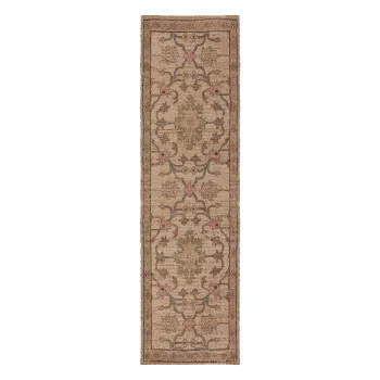 Covor tip traversa in culoare naturala tesut manual din amestec de iuta 60x230 cm Celine Jute Global - Flair Rugs imagine