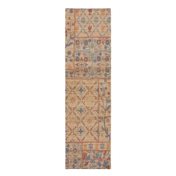 Covor tip traversa in culoare naturala tesut manual din amestec de iuta 60x230 cm Taylor Patchwork - Flair Rugs imagine