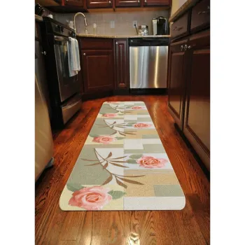 Covor tip traversa lavabil 58x140 cm Blooming Garden - Oyo Concept imagine