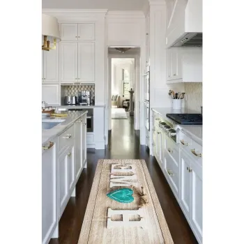 Covor tip traversa maro deschis lavabil 80x200 cm Home - Oyo Concept imagine