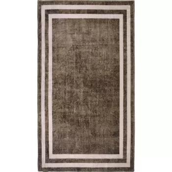 Covor tip traversa maro lavabil 200x80 cm - Vitaus imagine