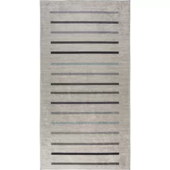 Covor tip traversa maro lavabil 80x200 cm - Vitaus imagine