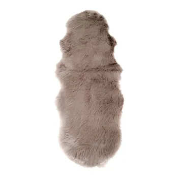 Covor tip traversa maro sintetic 60x180 cm - House Nordic imagine