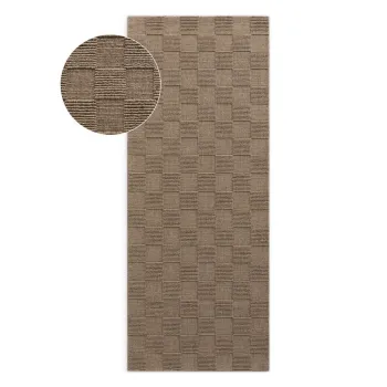 Covor tip traversa maro tesut manual din lana 80x200 cm Scala - Villeroy&Boch imagine