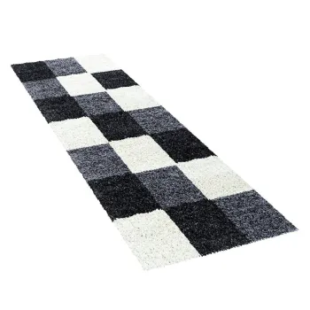 Covor tip traversa negru-alb 80x250 cm Life - Ayyildiz Carpets imagine