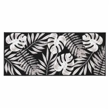 Covor tip traversa negru lavabil 50x120 cm Amber - douceur d'interieur imagine