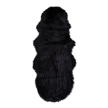 Covor tip traversa negru sintetic 60x180 cm - House Nordic imagine