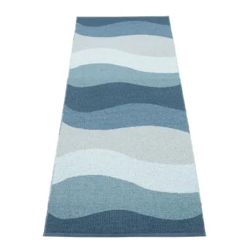 Covor tip traversa pentru interior si exterior albastru 70x200 cm Urvi Water - Pappelina imagine